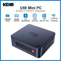 Beelink U59 Pro Mini PC มินิพีซี Windows 11 CPU Intel Celeron N5105 8GB /16GB RAM Quad-Core Bluetooth 2.4G/5.8G WIFI Dual พอร์ตเอาต์พุต HDMI รองรับ 2.5 นิ้ว SSD/HDD Storage ขยาย Gigabit Internet Mini Computer