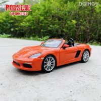 Bburago 1:24 Porsche 718 Boxster โมเดลรถจำลอง,โมเดลรถของเล่นตกแต่งงานฝีมือของขวัญ