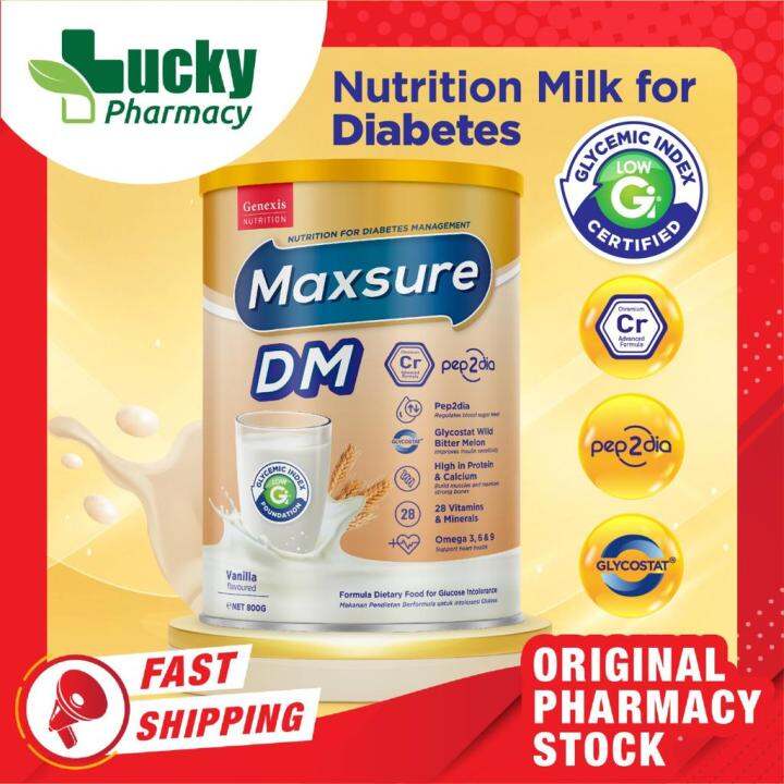 [NEW FORMULA] Maxsure DM Vanila 800g | Diabetes Specific Formula ...