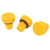 ‘；。、】= 3 Pcs 15Mm Male Thread Dia Air Compressor Fitting Oil Plug Yellow