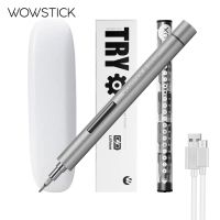 Wowstick ลอง USB ขนาดเล็กแบบชาร์จไฟใหม่ได้ไขควงไฟฟ้า23ใน1ไขควงไร้สายแบบพกพาประกอบด้วย20บิตและ3ไฟ LED