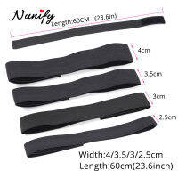 Wholesale 100Pcs Nunify Adjustable Wig Elastic Band With Velcro Customize Logo For Your Brand Edges Hair Wrap Headband Black