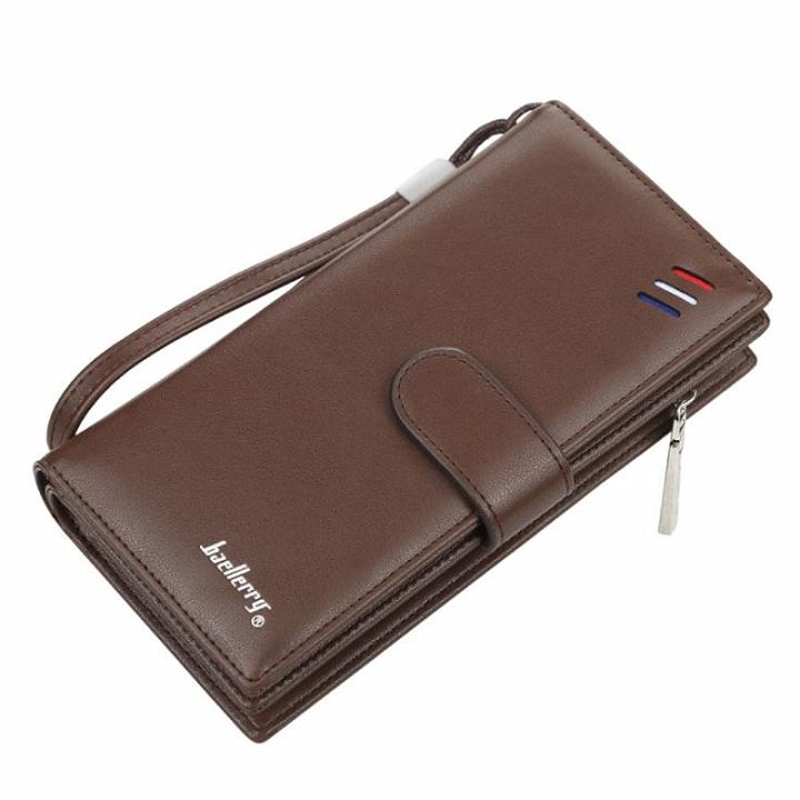 layor-wallet-กระเป๋าสตางค์ผู้ชาย-baellerry-กระเป๋าหนังความจุขนาดใหญ่มีซิปยาวกระเป๋าโทรศัพท์ของผู้ชายที่มีคุณภาพสูงกระเป๋าเก็บบัตร-dompet-koin-กระเป๋าคลัตช์