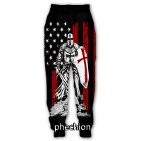 Phechion New Mens/Womens Knight Templer 3D Printed Casual Pants Fashion Street Wear Mens Loose Sweatpants F188