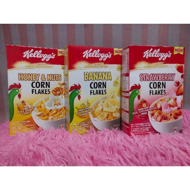 Fruit Corn Flakes Kelloggs Banana180g Kelloggs Strawberry 180g (Expiry