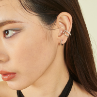 Variandco - Kate Silver Ear Cuffs ต่างหูหนีบเงิน ชุบโรเดียมแท้ Rhodium Plating - คริสตัส Swarovski