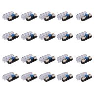 20X Car Stereo Fuse Holder  Auto Agu Audio Fuse Box Power Distribution Block 4Ga In 4Ga Out Single Way Fuses Accessories