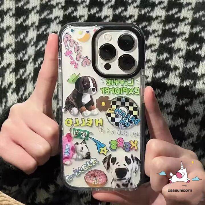 เคสบล็อกตัวอักษรปริศนาป้ายการ์ตูนใช้งานได้กับ-iphone-13-xr-11-14-12-pro-max-7-8-plus-x-xs-max-14-13-pro-เคสกันกระแทกมือถือเคสนิ่มสำหรับผีเสื้อหัวใจแห่งรักลูกสุนัขน่ารักใส