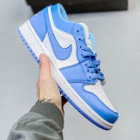 HOT✅Original ΝΙΚΕ Ar*J-1 Low-Top Light Blue White Fashion Culture Basketball Shoes Casual Sports Shoes {Free Shipping}