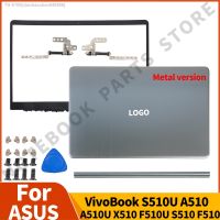 ✟☼ xianhaochen048906 Alumínio Para VivoBook S510U A510 A510U X510 F510U S510 F510 traseira Moldura frontal Dobradiças Dobradiça Cinza LaptopParts