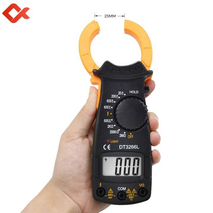DT3266L Digital Amper Clamp Meter Multimeter NCV Current Clamp Pincers