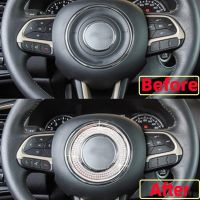 Steering Wheel Sticker Zinc Alloy Steering Wheel Sticker for Jeep Bling Cherokee Grand Cherokee Compass