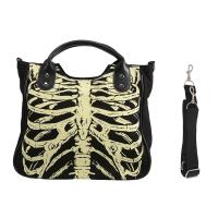 Luminous Gothic Skeleton Skulls Bags Rock Designer Female Casual Totes Women Punk Bags Fashion Handbag