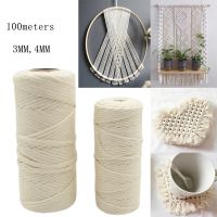 (Leisurely) Macrame Cord Rope Single Strand White Macrame Cotton String For Handemade Wall Hanging Weaving Basketry Crochet And Tapestry