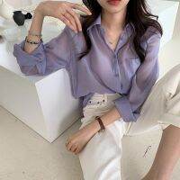 COD Xiaozhainv Multicolor Long-sleeved shirt Womens fashion