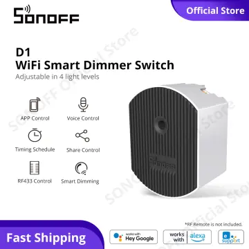 Sonoff D1 Smart Dimmer Dimmable Switch Home Light Adjustment for Android  IOS APP