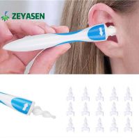 ℡✖ Zeyasen Hot Ear Cleaner Silicon Ear Spoon Tool Set 16 Pcs Care Soft Spiral Ears Care Health Tools Cleaner Ear Wax Removal Tool