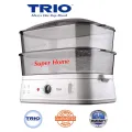 Trio Food Steamer TFS-18 Food Steamer TFS18 - 2 Tier (10L +10L Jumbo Tray Size) - Delivery By Seller Only Klang Valley. 