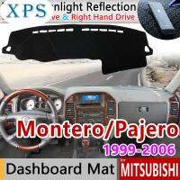 Xps สำหรับมิตซูบิชิปาเจโรโชกุน Montero 1999 ~ 2006 V73 V60 V77กันแดดแผ่นคลุมแผงหน้าปัดรถยนต์ป้องกันเสื่อกันลื่น