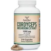 NEW ของแท้ การันตี Double Wood Cordyceps 1000 mg 210 capsules สารสกัดจากเห็ดถั่งเช่าทั้งตัวและส่วนไมซีเลียม บำรุงหัวใจและหลอด