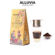 Cà phê nguyên chất rang mộc Alluvia Delight rang xay gói 200 gram không