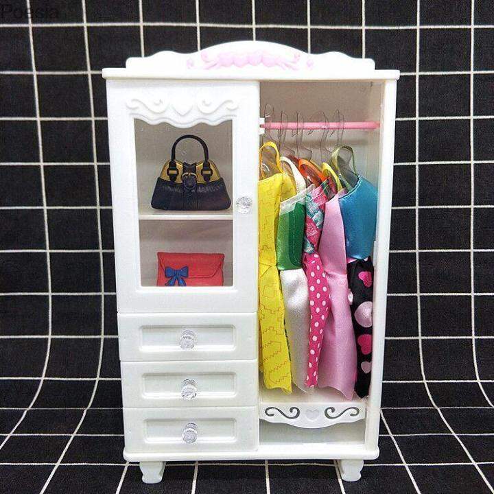 Poesia Barbie doll shoe rack dream wardrobe wardrobe storage