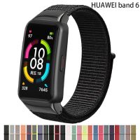 Nylon bracelet For Huawei Band 6 Strap 6 Pro correa Smartwatch accessories Replacement belt Breathable Sport Honor Band 6 Strap Straps