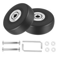 2 Sets of Luggage Suitcase Replacement Wheels Axles Deluxe Repair Tool OD 50mm