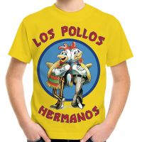 Summer Boy Girl Breaking Bad T-Shirt 4-20Y Kids Birthday T Shirt Los Pollos Hermanos Chicken Brothers Print Children Cool Tshirt