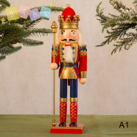 FactoryOutlete?Cheap? 30cm Nutcracker หุ่นทหารสร้างสรรค์ตุ๊กตาไม้จี้ VINTAGE handcraft