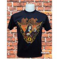 เสื้อวง AC DC วงร็อค ไม่มีตะเข็บข้าง คอฟิต เสื้อวินเทจชาย เสื้อทัวร์ วงร็อคต่างประเทศ