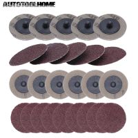 25Pcs 50mm 2 quot; Sanding Disc For Roloc  60 80 100 120 Grit Sander Pad Abrasive Tools Woodworking Finishing Rotary Tool Accessories