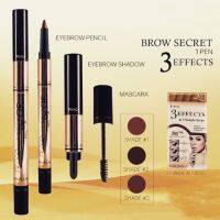 No.57293 kiss beauty only for you Brows Secret 3in1 สวยครบจบในแท่งเดียว มีให้เลือก ดินสอเขียนคิ้ว,อายแชโดว์,มาสคาร่า