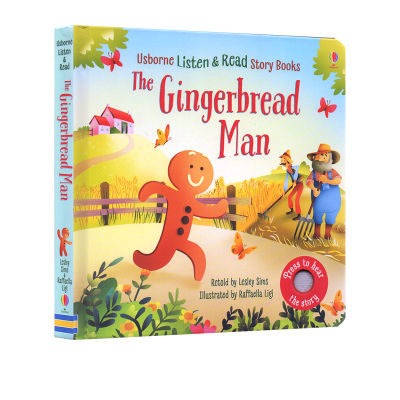 Original English Gingerbread Man pronunciation Book Usborne the gingerbread man enlightenment touch Book Usborne fairy tale picture book