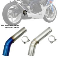 หัวต่อท่อเชื่อมต่อท่อไอเสียสำหรับซูซูกิ GSXR600 GSXR750 GSXR 600 750 2006-2007 K6