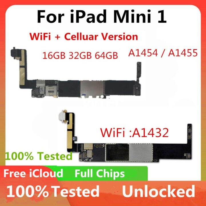 A1432 Wifi Versionfor Ipad Mini 1 A1454 A1455 Motherboard Wifi+Celluar ...