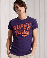 SUPERDRY COLLEGIATE GRAPHIC T-SHIRT 185 - เสื้อยืด สำหรับผู้ชาย สี Lex Purple