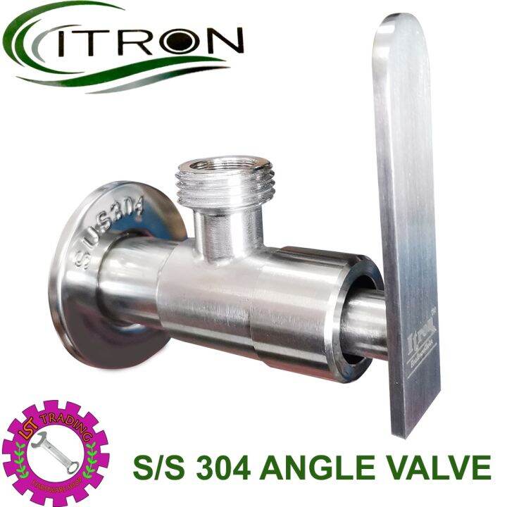 [READY STOCKS] ITRON ANGLE VALVE 15MM / STANLESS STEEL ANGLE VALVE L
