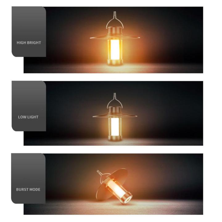 โคมไฟโคมไฟพกพา-led-ประเภท-c-พร้อมตะขอตกแต่งไฟระย้าหรี่แสงได้โคมไฟตกแต่งสวนน้ำหนักเบาสำหรับอุปกรณ์กลางแจ้ง