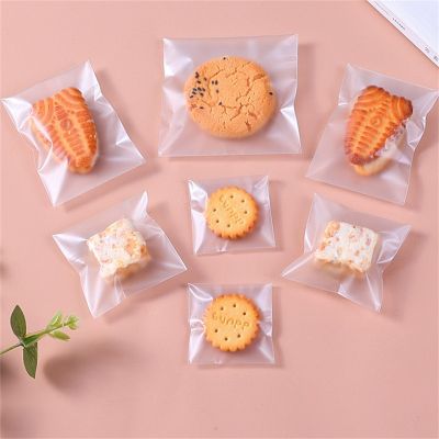 100Pcs Thickened Frosted Self-adhesive Self-sealing Cookie Snowflake Crisp Packaging Food Bags