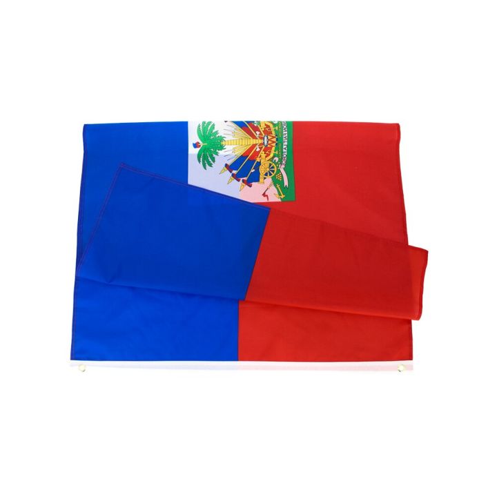ธงเฮติ3x-เฮติพิมพ์ลายธงเฮติสีแดงน้ำเงิน-gratis-ongkir-5ฟุต