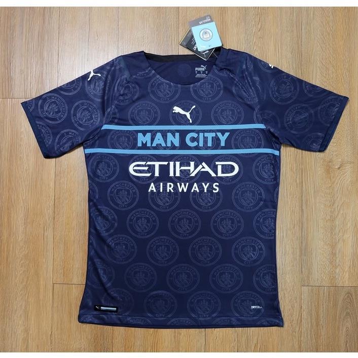 เสื้อบอล-เกรดนักเตะ-ชุดที่-3-แมน-ซิตี้-player-kit-2021-22-พร้อมส่ง