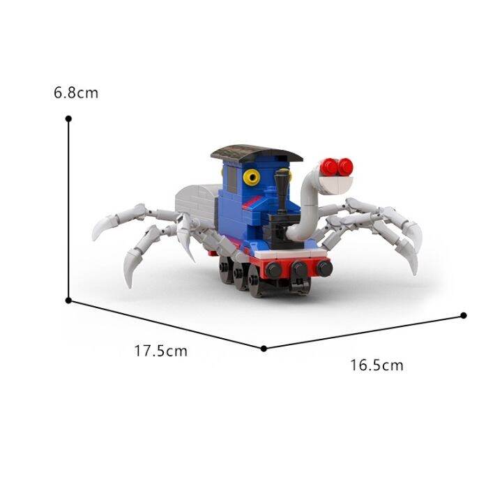 buildmoc-บล็อคตัวต่อรถไฟโทมัส-สยองขวัญ-choo-choo-charles-199-ชิ้น