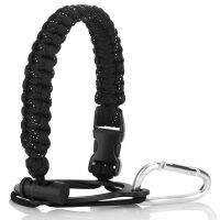 ✟◎﹍ 7 Core Paracord Handle Strap Braided Cup Holder for Outdoor Survival Hiking Travel Fits Wide Mouth Water Bottle