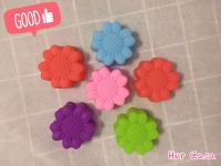 6pcs Daisy shape mold for Soap, Chocolate &amp; Ice cream พิมพ์ซิลิโคน พิมพ์วุ้น พิมพ์สบู่ แม่พิมพ์วุ้น *Assorted color*  แม่พิมพ์วุ้น อุปกรณ์เบเกอรี่ พิมพ์วุ้นซิลิโคน