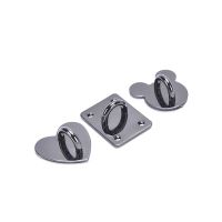 New Product 1/10Pcs Non-Detachable Metal Heart O&amp;D Ring Side Clip Buckle Hardware Hook Accessories DIY Arch Bridge Pendant Hanger 2023