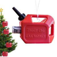 Petrol Ornament Money Holder Christmas Red Petrol Barrels Ornament Practical And Creative Petrol Ornament Realistic For Window Ceiling Or Chandelier honest