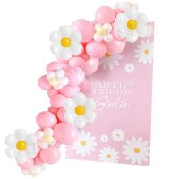 92pcs Daisy Flower Balloon Set With 18inch Daisy Foil Balloon For Wedding Happy Birthday Party Decorations DIY Party Supply