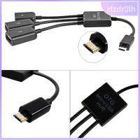 ZFZDR0LH อุปกรณ์เสริมไฟถ่ายรูปไดรฟ์ดิจิตอลโฮสต์เมาส์3 In1แปลงฮับไมโคร USB อะแดปเตอร์สายเคเบิล OTG