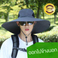 Gorich หมวกกันแดดผู้ชายสไตล์ฤดูร้อน หมวกป้องกันแสงแดด หมวกใบกว้าง ผ้าฝ้ายสานผ่านลม ระบายอากาศ ป้องกันรังสี  สำหรับผู้ใหญ่